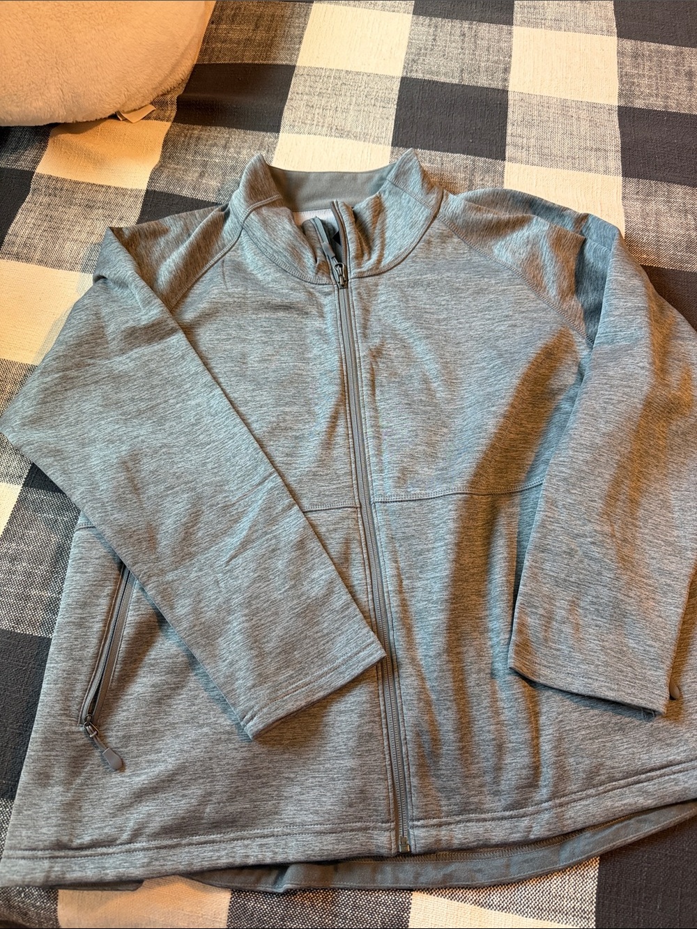 Kirkland Signature Heather Gray Full Zip Women's Jacket